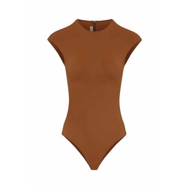 MARIEBELLE BODY SWIMSUIT - COGNAC