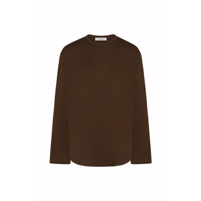 MARIEBELLE LONG SLEEVE T-SHIRT - CHOCOLATE