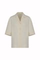 MICHELLE SHORT SLEEVE SHIRT - CREAM S