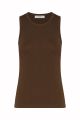 KATE TANK TOP - CHOCOLATE